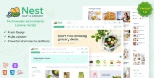 Nest – Multivendor Organic & Grocery Laravel eCommerce 1.22.2