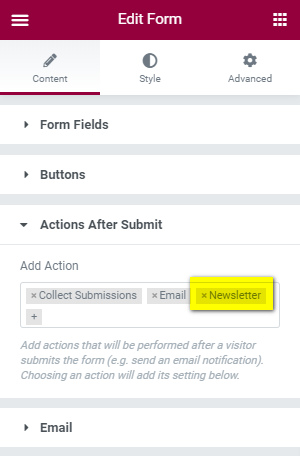 Newsletter Elementor 1.0.4