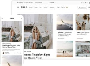 Once Clean & Elegant WordPress Blog Theme