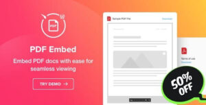 PDF Embed – WordPress PDF Viewer Plugin 1.1.1