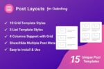 Post Layouts Pro for Gutenberg 1.0