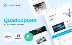 Quadcraft – Drone Startup WordPress Theme 1.0.1