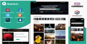 Quickzi – Creative Photography, Vectors & PSD Downloads WordPress Theme 1.0