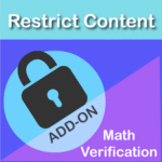 RESTRICT CONTENT PRO MATH VERIFICATION ADDON 1.0.5