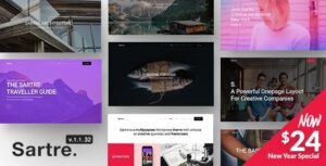 SARTRE – RESPONSIVE MULTIPURPOSE WORDPRESS THEME FOR CREATIVES 1.1.32