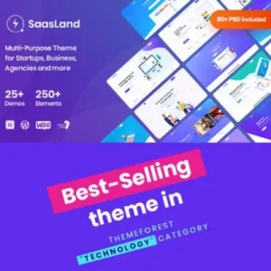 Saasland Multi purpose WordPress Theme for Startups 3.6.4