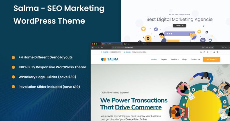 Salma – SEO Marketing WordPress Theme