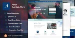 Event, Meeting, Convention & more – Aeron WordPress Theme 3.4.0