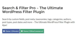 SEARCH & FILTER PRO – THE ULTIMATE WORDPRESS FILTER PLUGIN 2.5.17