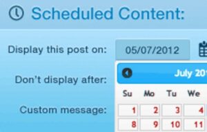 WPMU DEV Schedule Selected Content 1.2.2