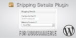 Shipping Details Plugin for WooCommerce 1.8.0.7