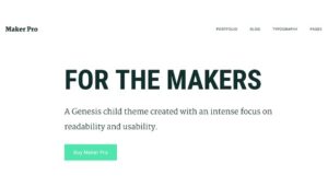 StudioPress Maker Pro Theme 1.0.1
