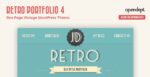 Retro Portfolio – One Page Vintage WordPress Theme 4.9.2