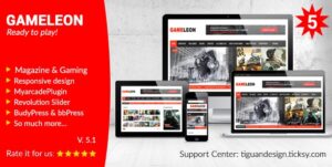 Gameleon – WordPress Magazine & Arcade Theme 5.5