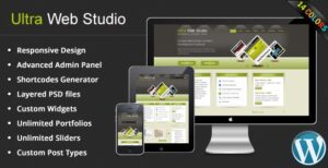 Ultra Web Studio, Blog & Portfolio WordPress Theme 2.16