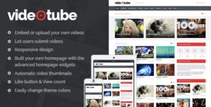 VideoTube Responsive Video WordPress Theme 2.2.9