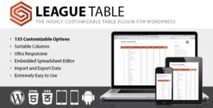 League Table WordPress Plugin 2.18