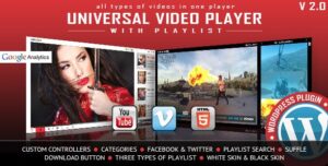 Universal Video Player – WordPress Plugin 3.7.2