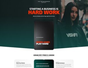 Elementorism The Entrepreneur Landing Page  1.0