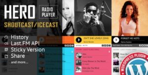 Hero – Shoutcast and Icecast Radio Player With History Plugin  4.4