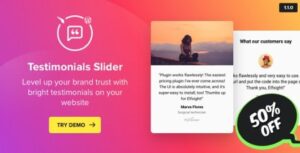 Testimonials Slider – WordPress Testimonials Plugin 1.6.1