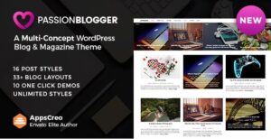 Passion Blogger – A Responsive WordPress Theme 1.5