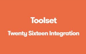 Toolset Twenty Sixteen Integration 1.4.1