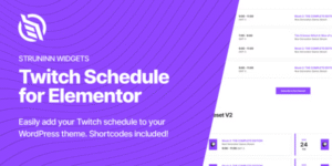 Struninn – Twitch Schedule Elementor Widget 1.0.0