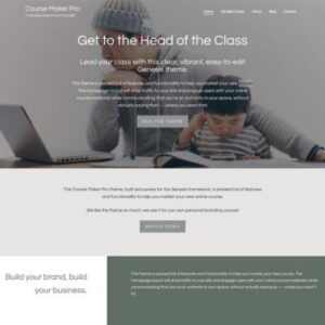StudioPress Course Maker Pro Genesis WordPress Theme 2.0.7