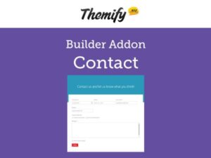Themify Builder Contact Addon With Original Licence