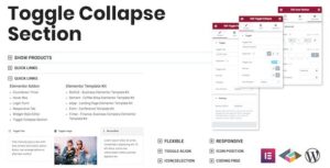 TOGGLE COLLAPSE SECTION ELEMENTOR ADDON 1.0.6