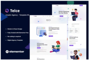 Telce – Creative Agency Elementor Template Kit