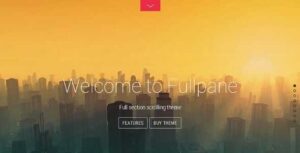 Themify Fullpane WordPress Theme With Original Licence