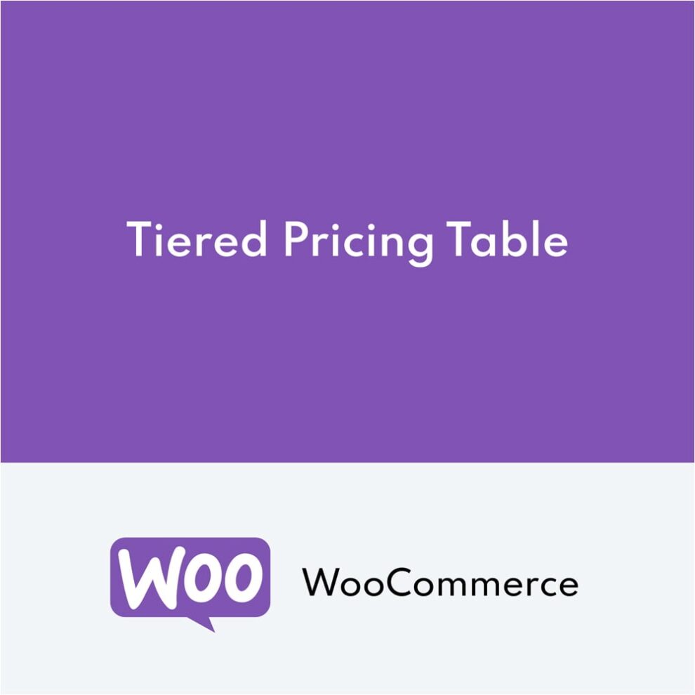 Tiered Pricing Table for WooCommerce 6.3.0