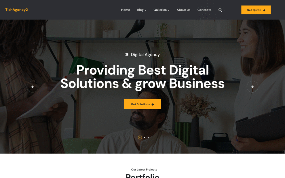TishAgency2 – Digital Agency WordPress Theme