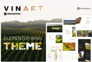 Vinart – Wine Brand & Vinyard Elementor Template Kit