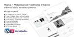 Vista – Minimalist Portfolio Theme WordPress Theme