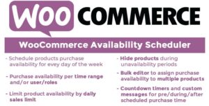 WooCommerce Availability Scheduler 12.4