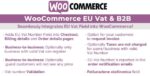 WOOCOMMERCE EU VAT & B2B 11.6