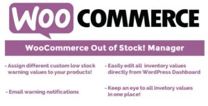 WOOCOMMERCE OUT OF STOCK! MANAGER 4.7