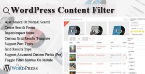 WORDPRESS CONTENT FILTER WORDPRESS PLUGIN 2.7.5