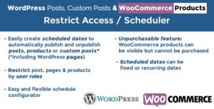 WORDPRESS POSTS & WOOCOMMERCE PRODUCTS SCHEDULER 5.5