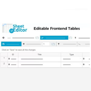WP Sheet Editor Editable Frontend Tables 2.4.33