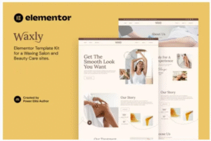 Waxly – Waxing Salon & Beauty Care Elementor Template Kit
