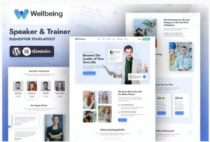Wellbeing | Speaker & Trainer Elementor Template Kit