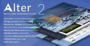 White Label WordPress Plugin – WpAlter 2.4.4