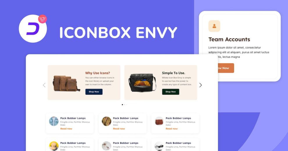 Wiloke Icon Box Envy For Elementor 1.0.17