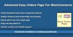 WooCommerce Advanced Easy Orders Page 1.0.0
