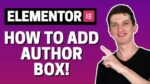 WordPress Author Box for Elementor 1.0.3