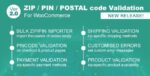 Zip/Pin/Postal Code Validator For WooCommerce 2.1